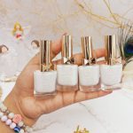 لاک پرطرفدار پاپیونی سفید برند بیوتی سیتی BEAUTY CITY کد XU0047