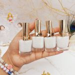 لاک پرطرفدار پاپیونی سفید برند بیوتی سیتی BEAUTY CITY کد XU0047