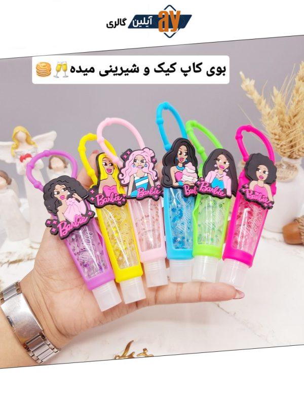 لیپ گلاس شاین دار طرح باربی سیلیکونی برند Rimocoo کد R1318