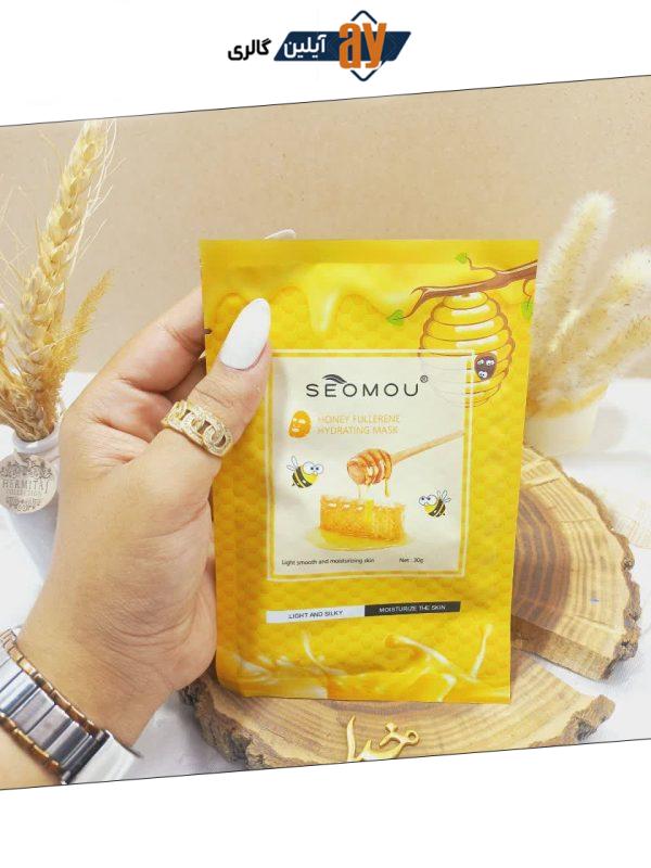 ماسک آبرسان ورقه‌ای عسل SEOMOU کد 720964