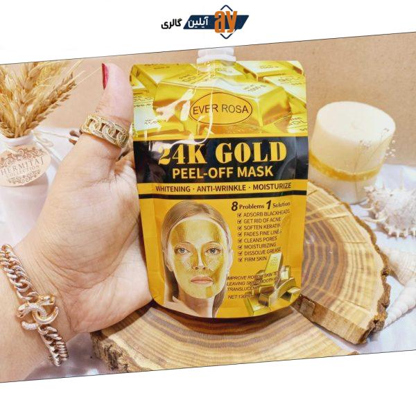 ماسک صورت پیل آف 24K GOLD ساندیسی اور رزا EVER ROSA