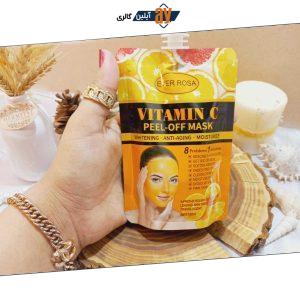ماسک صورت پیل آف ویتامین سی VITAMIN C ساندیسی اور رزا EVER ROSA