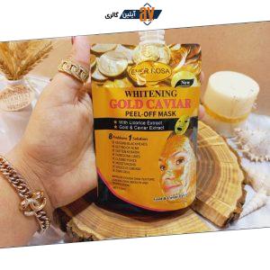 ماسک صورت پیل آف GOLD CAVIAR ساندیسی اور رزا EVER ROSA