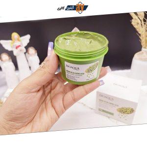 ماسک صورت گلی کاسه ای ماش درمان جوش و منافذ دارای آمینو اسید بیوآکوا BIOAQUA کد BQY53928