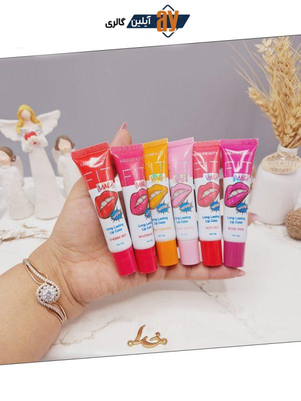 ماسک لب تیوپی پرطرفدار با رنگدهی عالی لب برند KALIYABEAUTY کد j833