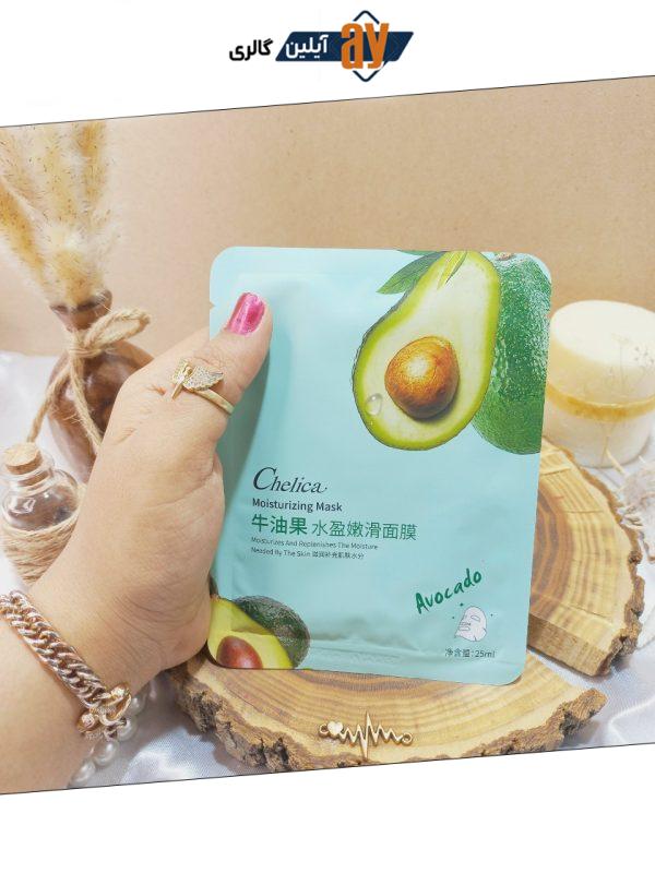 ماسک ورقه ای Chelica مدل آووکادو حجم 25 گرمی کد SLK86216