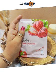 ماسک ورقه ای Chelica مدل توت فرنگی حجم 25 گرمی کد SLK86223