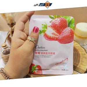 ماسک ورقه ای Chelica مدل توت فرنگی حجم 25 گرمی کد SLK86223