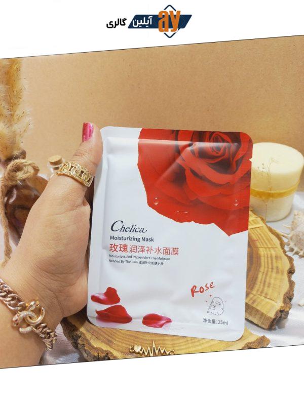 ماسک ورقه ای Chelica مدل گل رز حجم 25 گرمی کد SLK86209