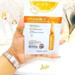 ماسک ورقه ای روشن کننده قوی آمپول ویتامین سی هپی لیدی HAPPY LADY کد HL3203