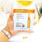 ماسک ورقه ای روشن کننده قوی آمپول ویتامین سی هپی لیدی HAPPY LADY کد HL3203