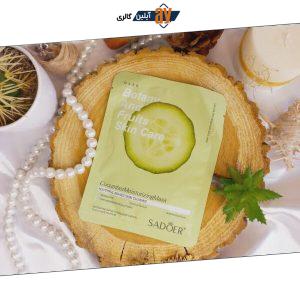 ماسک ورقه ای سفید کننده خیار SADOER کد SD80566