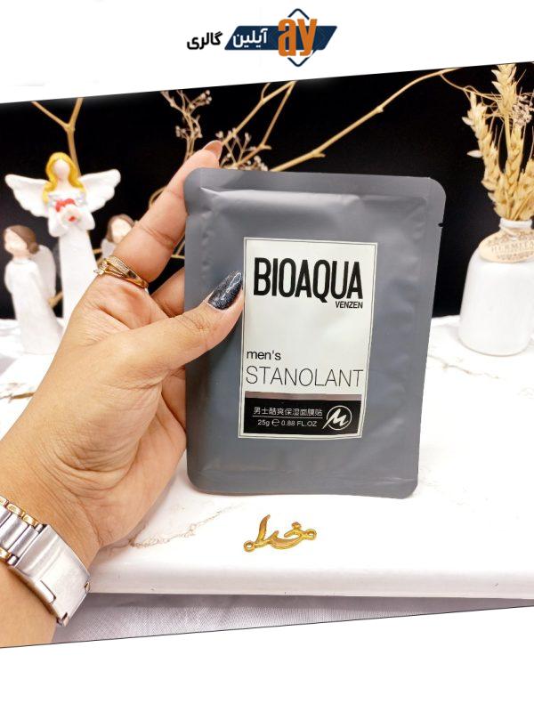 ماسک ورقه ای مرطوب و خنک کننده استانولانت آقایان برند بیوآکوا BIOAQUA کد 67116