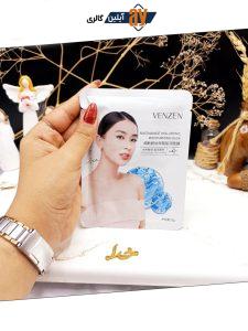 ماسک ورقه ای هیالورونیک نیاسینامید برند ونزن VENZEN کد FZ72844