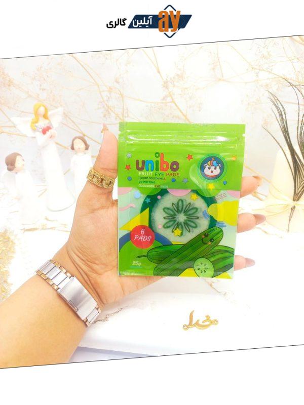 ماسک پد دور چشم میوه ای 6عددی یونیبو UNIBO‏ (خیار)