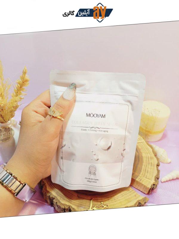 ماسک پودری 100 گرمی جوانسازی مویام MOOYAM با عصاره کلاژن COLLAGEN ساخت چین