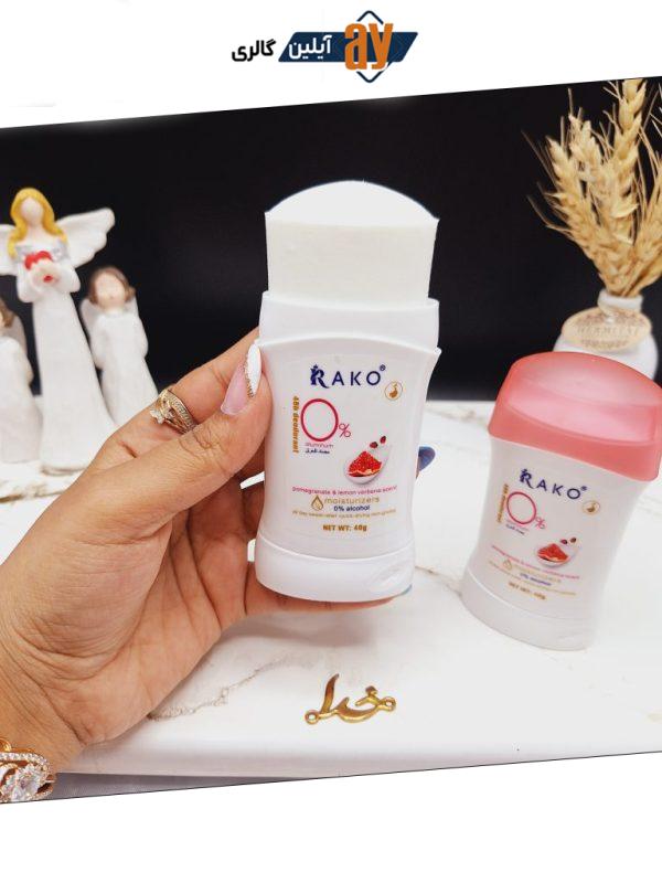 مام ضدتعریق با رایحه شیر و انار برند راکو RAKO کد  RK1140
