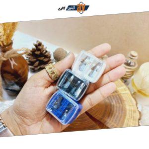 مداد تراش آرایشی دوقلو رنگی Cosmetic شیشه ای