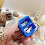 مداد تراش آرایشی دوقلو رنگی Cosmetic شیشه ای