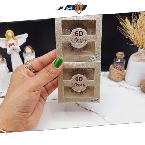 مژه مصنوعی 6 بعدی کارتن کرم برند Amjy کد JY_001