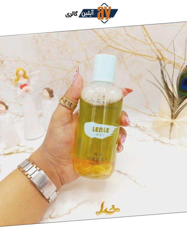 میسلار واتر پاک کننده آرایش صورت LENLE کد 4800
