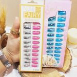 ناخن مصنوعی آینه ای رنگی نوک تیز برند FAIRY کد 1689