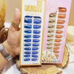 ناخن مصنوعی آینه ای رنگی نوک تیز برند FAIRY کد 1689