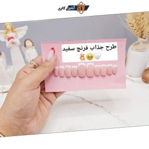 ناخن مصنوعی با مواد کاشت درجه ۱ طرح فرنچ سفید (به همراه پک اختصاصی)