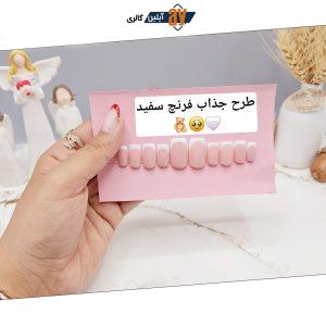 ناخن مصنوعی با مواد کاشت درجه ۱ طرح فرنچ سفید (به همراه پک اختصاصی)