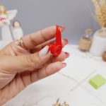 ناخن مصنوعی با مواد کاشت درجه ۱ طرح گلبرگ رنگ کرم و زرد (به همراہ پک اختصاصی)