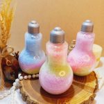 نمک حمام سفیدکننده و لایه بردار و تسکین دهنده درد طرح لامپی