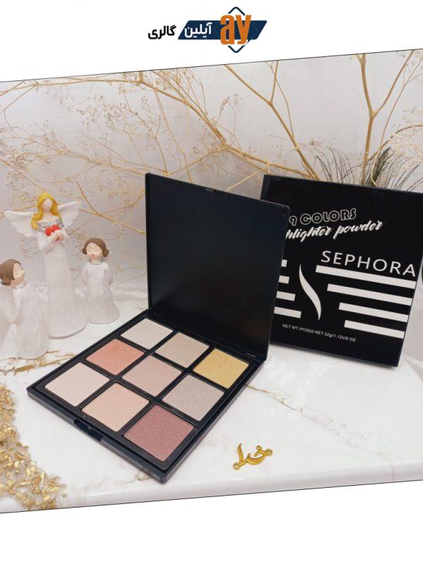 هایلایتر پرطرفدار 9 تایی سفورا SEPHORA کد 9091