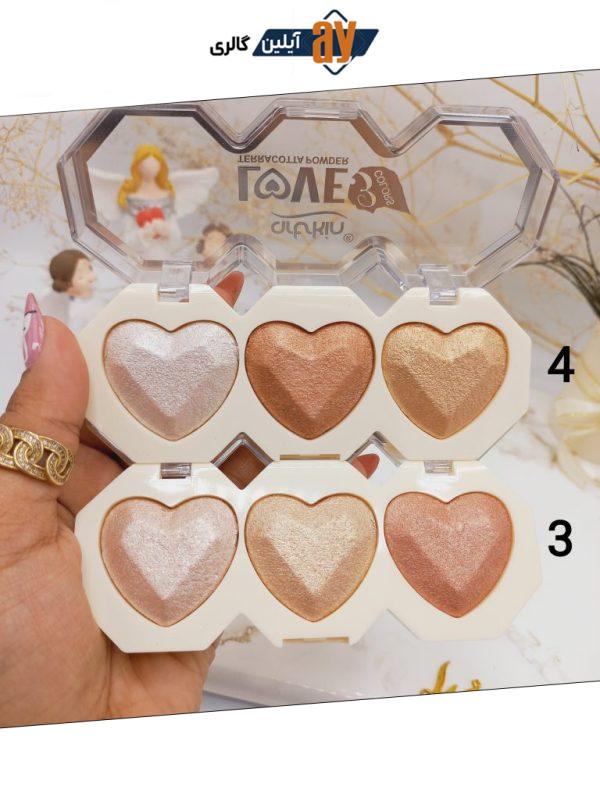 هایلایتر پرطرفدار سه قلو طرح قلبی آرت اسکین Artskin کد 976083