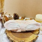 هدبند حوله ای دخترانه مدل خرگوش حلقه ای