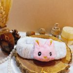 هدبند حوله ای دخترانه مدل  عروسک خرگوشی