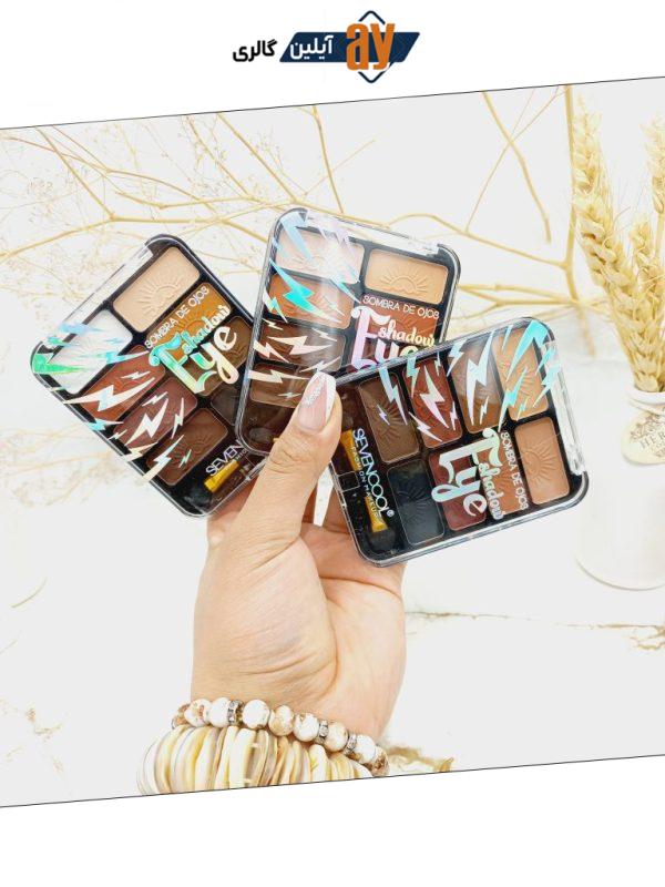 پالت سایه 8 رنگ برند سون کول SEVEN COOL کد 6808