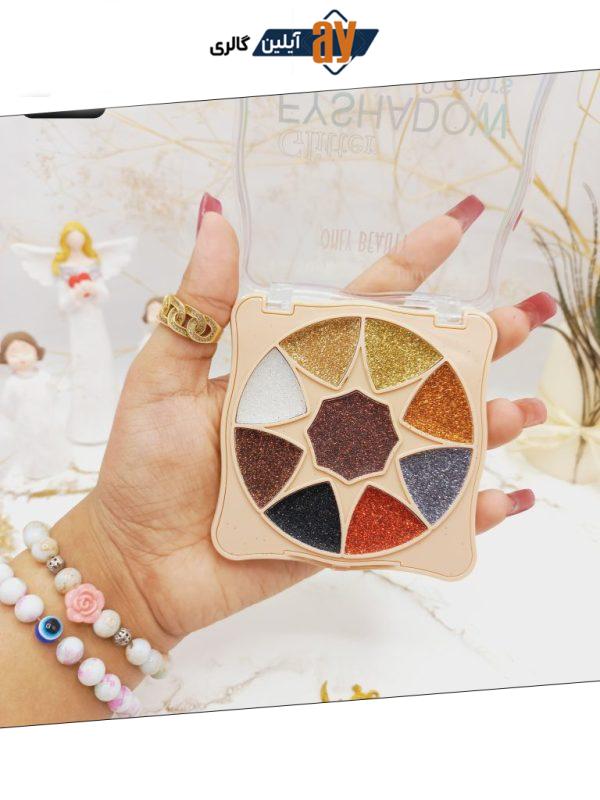 پالت سایه پرطرفدار گلیتری 9 رنگ ONLY BEAUTY کد ES1520