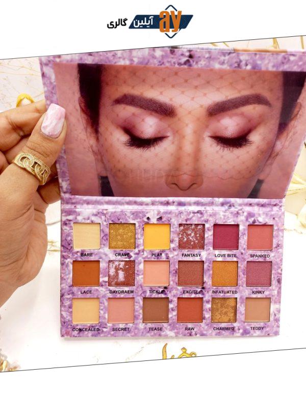 پالت سایه چشم 18 رنگ هدا بیوتی HUDABEAUTY کد LM777877 ( جلد بنفش )