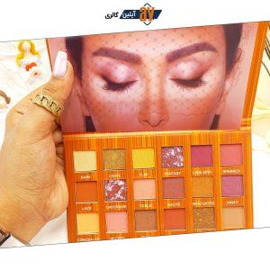 پالت سایه چشم 18 رنگ هدا بیوتی HUDABEAUTY کد LM777877 ( جلد نارنجی )