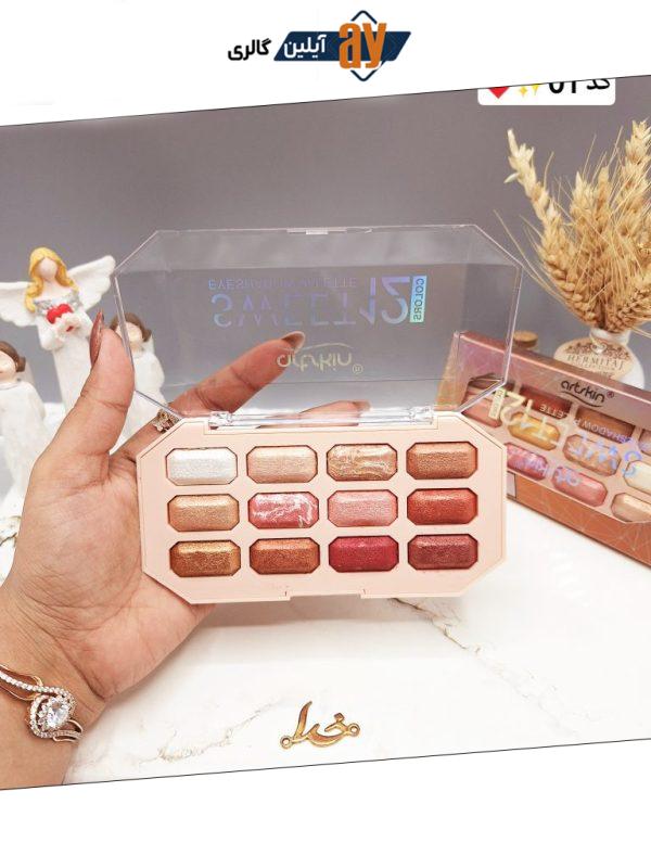 پالت سایه چشم ۱۲ رنگ برند آرت اسکین artskin کد SA976089