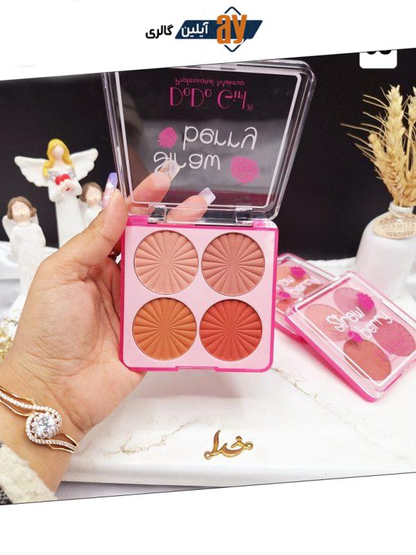 پالت سایه چهار رنگ طرح صدف D.Do Girl کد D4186