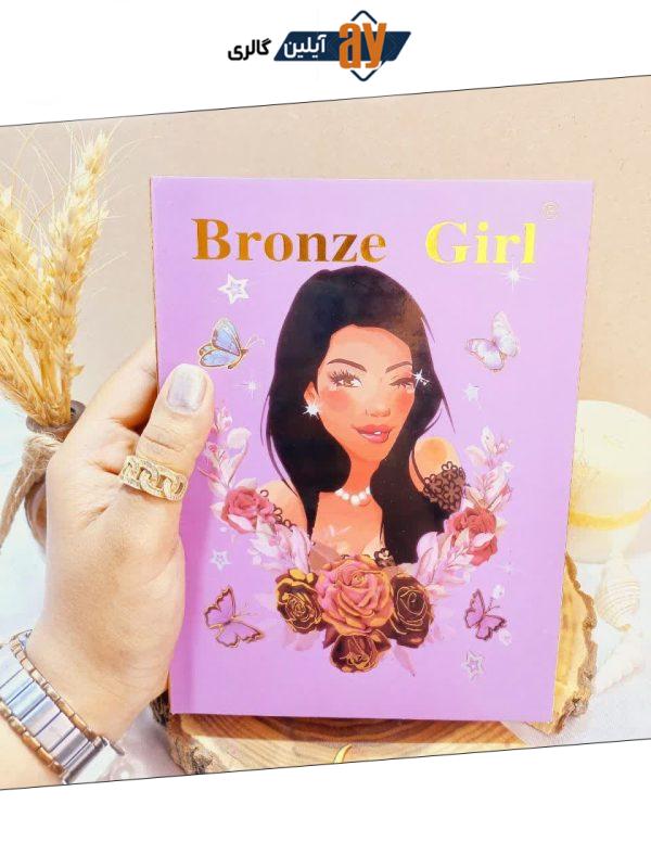 پالت سایه کتابی طرح دختر 117 رنگ برونز گرل BRONZE GIRL فوق العاده با کیفیت کد DD88019