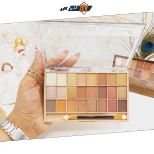 پالت  پرطرفدار سایه چشم 24 رنگ همراه با قلم برند میکاپ استودیو Makeup Studio کد GF429