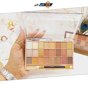 پالت  پرطرفدار سایه چشم 24 رنگ همراه با قلم برند میکاپ استودیو Makeup Studio کد GF429