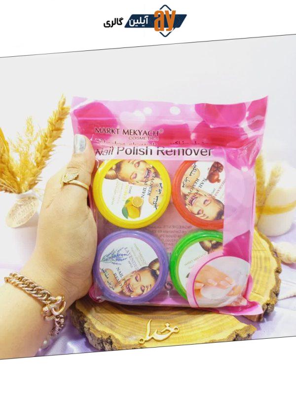پد لاک پاک کن پرطرفدار نایلی پولیش NAIL POLISH کد W27 | پخش عمده