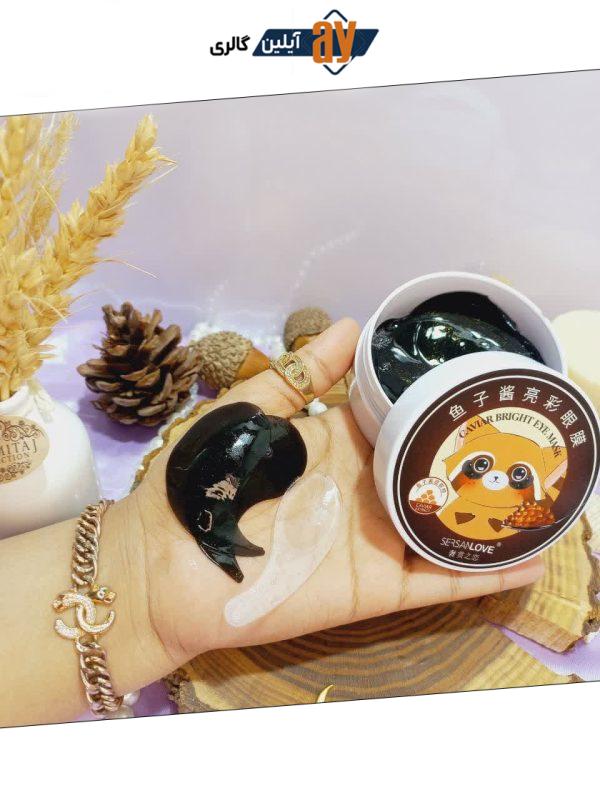 پچ زیر چشم بسته 60 عددی حاوی عصاره طلا و خاویار سرسان لاو SERSANLOVE کد 71048