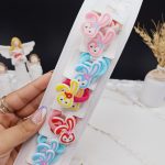پک 10 عددی کش مو رنگی طرح خرگوش شماره 2