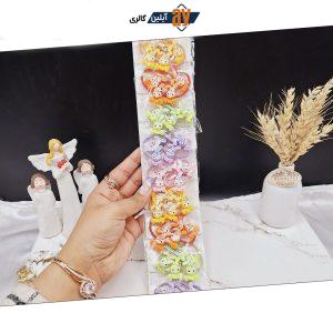 پک 10 عددی کش مو رنگی طرح خرگوش