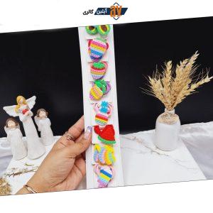 پک 10 عددی کش مو طرح میوه های رنگارنگ