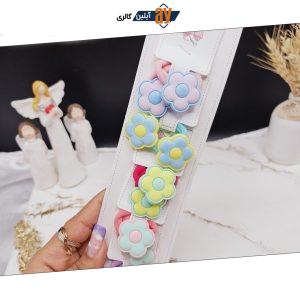 پک 10 عددی کش مو مات طرح گل